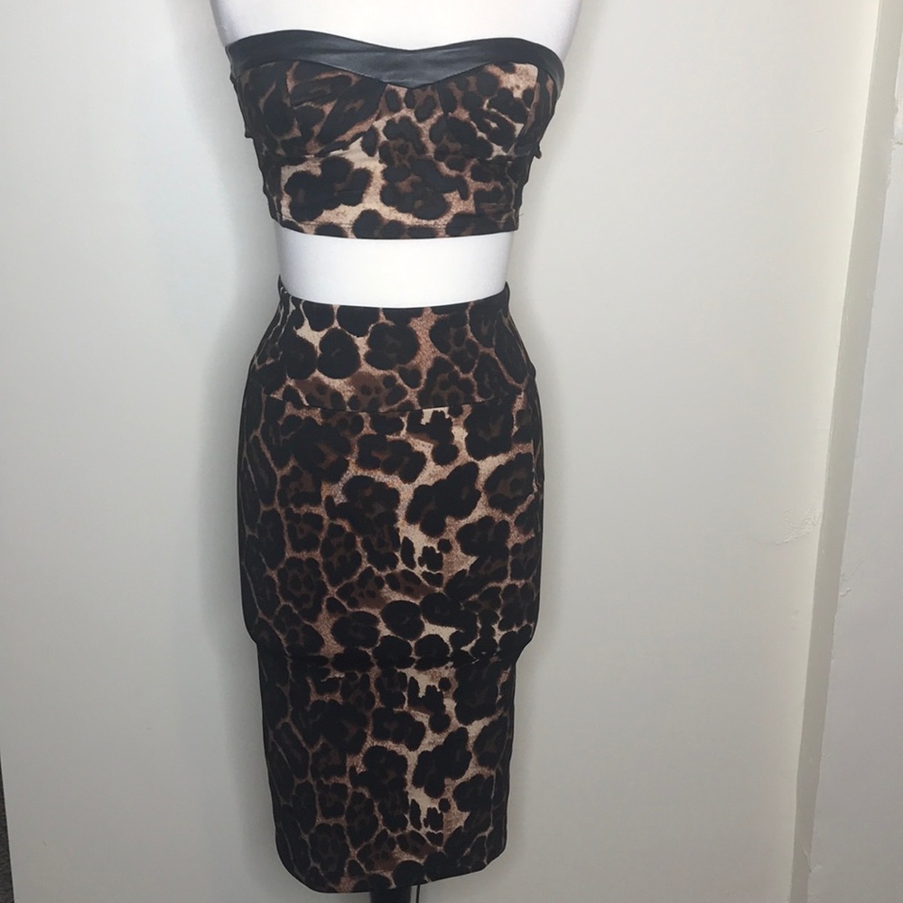 Super sexy 2-piece cheetah print